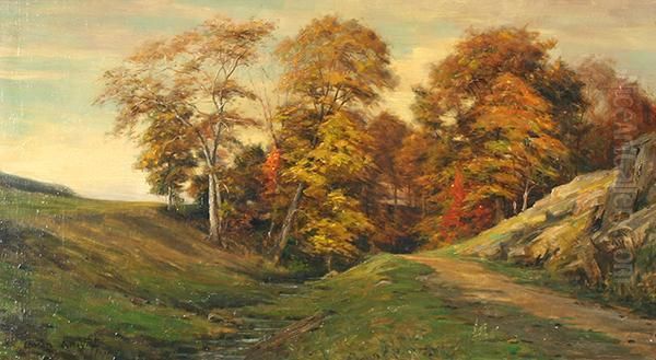 Fifth Hole At Sleepy Hollow Golf Club Oil Painting by Louis Aston Knight