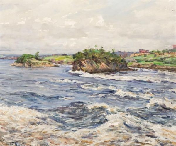 Reversing Falls, St. John, N.b. Oil Painting by Louis Aston Knight