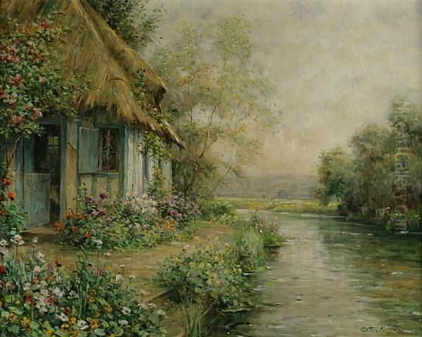 The Cottage At Beaumont Oil Painting by Louis Aston Knight