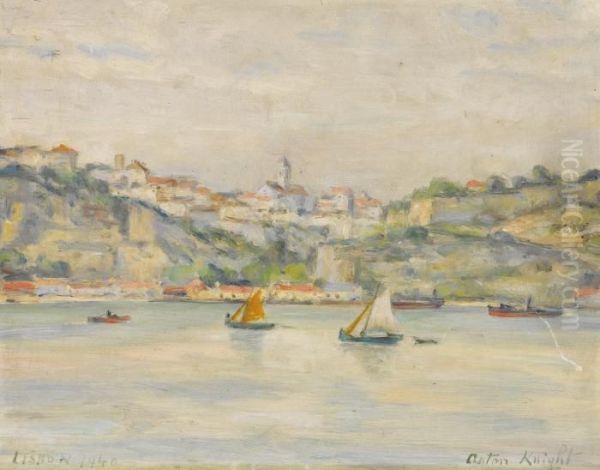 Lisbon Oil Painting by Louis Aston Knight