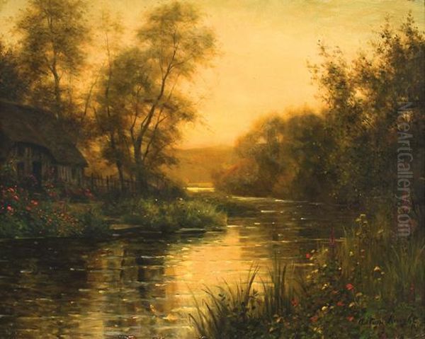 The Setting Sun Oil Painting by Louis Aston Knight