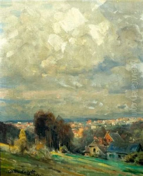 Vue De Paris Oil Painting by Louis Aston Knight