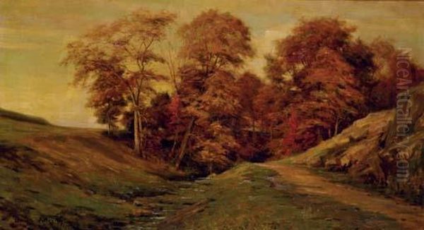 The Thirteenth Hole At Sleepy Hollow Oil Painting by Louis Aston Knight