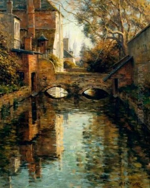 Vue D'evreux Oil Painting by Louis Aston Knight