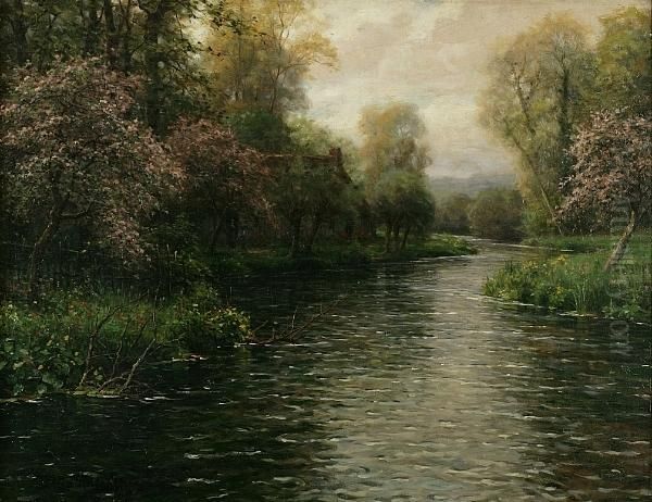 French River Landscape Oil Painting by Louis Aston Knight