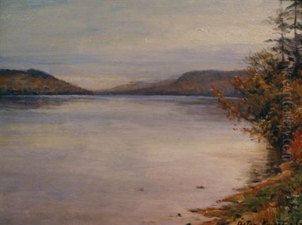 Lake George Oil Painting by Louis Aston Knight