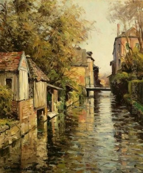 On The Canal Oil Painting by Louis Aston Knight