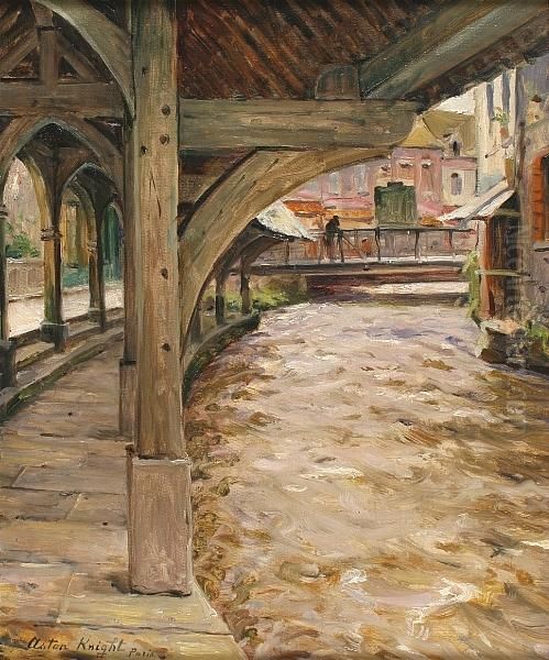 Lavoiral Gisors, Paris Oil Painting by Louis Aston Knight