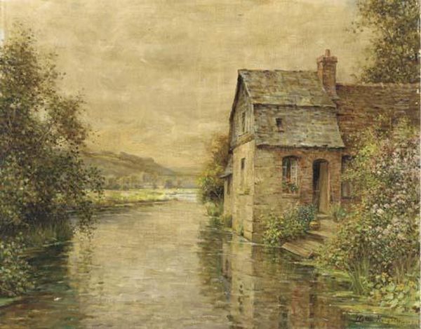 On The River Oil Painting by Louis Aston Knight