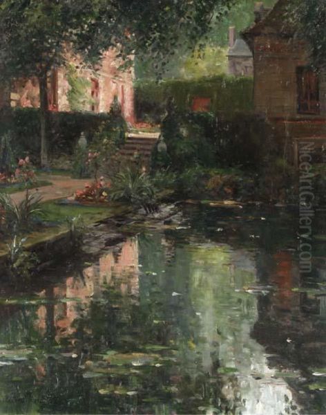 Below The Mills Oil Painting by Louis Aston Knight