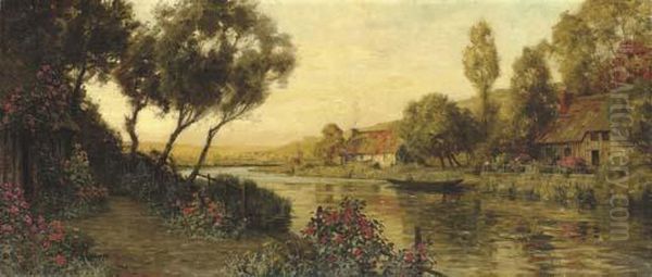 Path Along The River Oil Painting by Louis Aston Knight