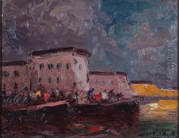 Desembarco En La Costa Oil Painting by Stephen Koek Koek