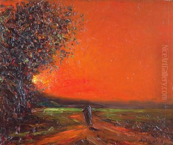 Crepusculo Oil Painting by Stephen Koek Koek