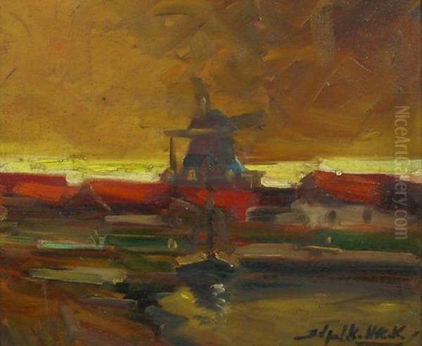 El Molino Oil Painting by Stephen Koek Koek