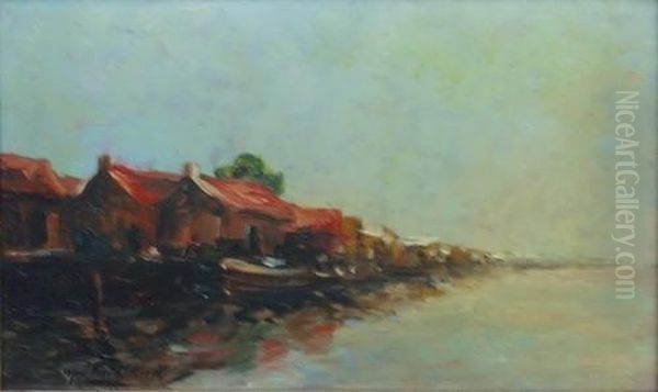 Puerto Holandes De Pescadores Oil Painting by Stephen Koek Koek