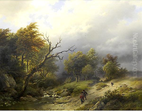 Paesaggio Oil Painting by Barend Cornelis Koekkoek