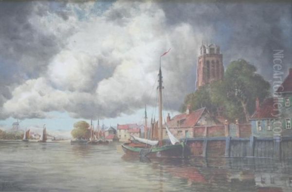 Dordrecht by Hermanus Jr. Koekkoek