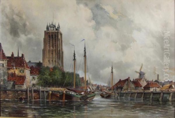 Louis Van Staaten - Watercolour - 