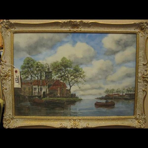 Near Haarlem Oil Painting by Hermanus Jr. Koekkoek