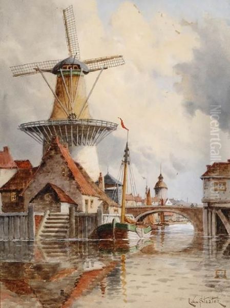 Volendam Oil Painting by Hermanus Jr. Koekkoek