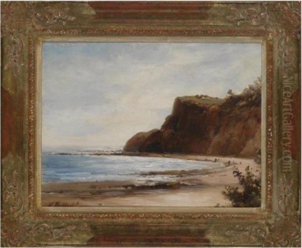 A View Of A Bay Oil Painting by Hermanus Jr. Koekkoek