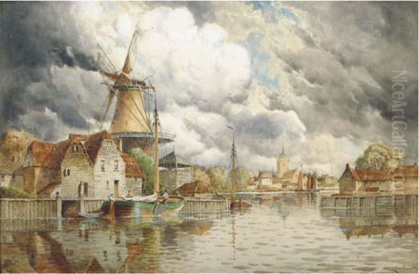 A Cappricio View Of Monnikendam Oil Painting by Hermanus Jr. Koekkoek