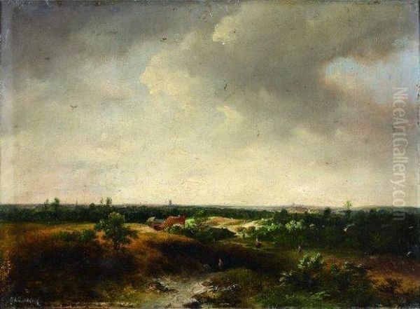 paysage Oil Painting by Marianus Adrianus Koekkoek