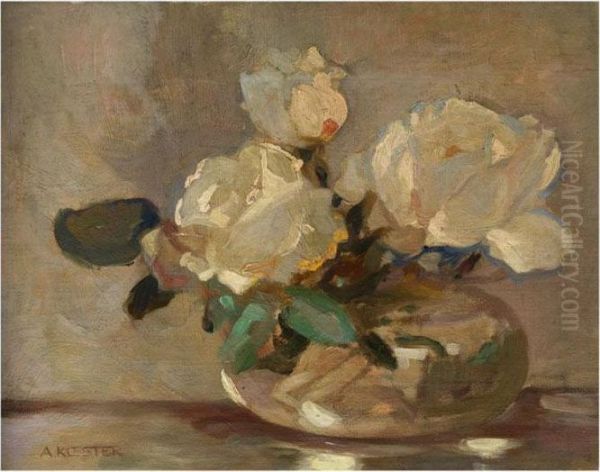 Blumenstilleben Oil Painting by Alexander Max Koester