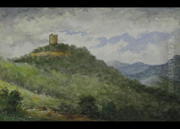 Eifellandschaft Mit Burg Oil Painting by Alexander Max Koester