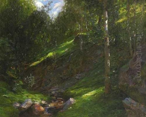 Stille Schlucht Oil Painting by Alexander Max Koester