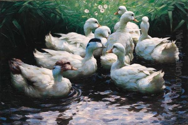 Ans Ufer (enten) Oil Painting by Alexander Max Koester