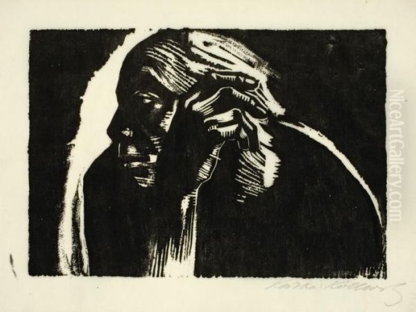 Selbstbildnis Oil Painting by Kathe Kollwitz