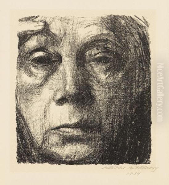 Selbstbildnis Oil Painting by Kathe Kollwitz