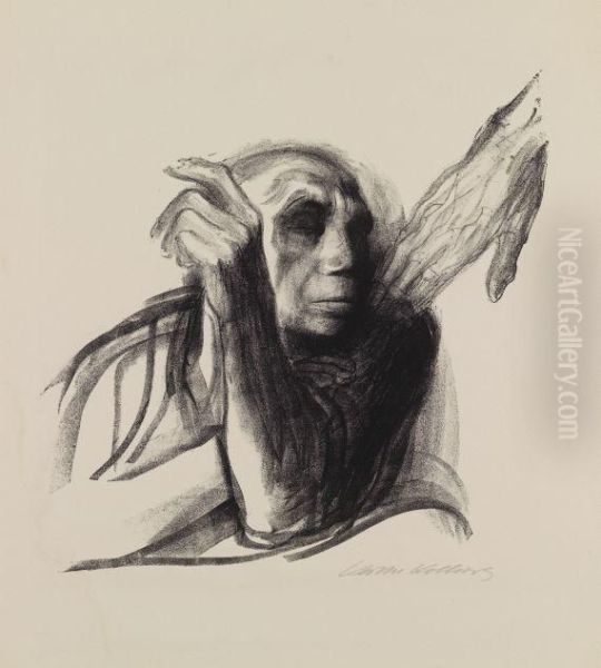 Ruf Des Todes Oil Painting by Kathe Kollwitz