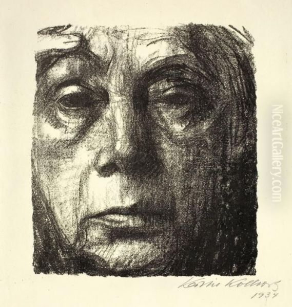 Selbstbildnis Oil Painting by Kathe Kollwitz