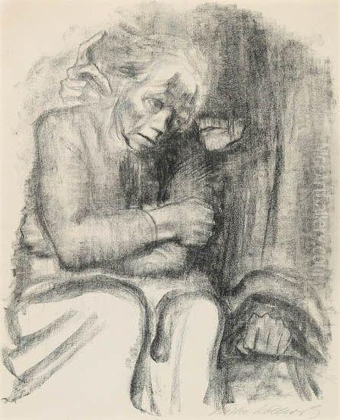 Abschied Und Tod Oil Painting by Kathe Kollwitz