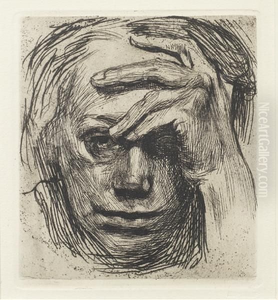 Self-portrait Oil Painting by Kathe Kollwitz