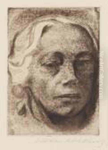 Selbstbildnis Oil Painting by Kathe Kollwitz