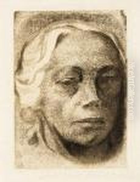 Selbstbildnis Oil Painting by Kathe Kollwitz