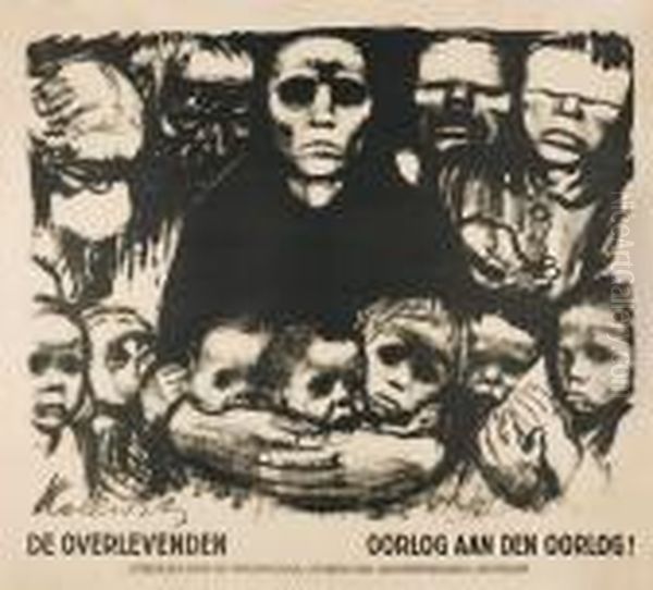 Dieuberlebenden Oil Painting by Kathe Kollwitz