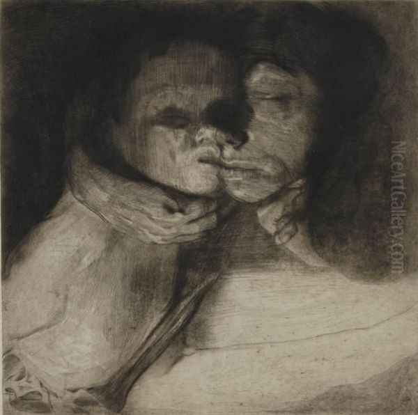 Tod Oil Painting by Kathe Kollwitz