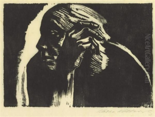 Selbstbildnis Oil Painting by Kathe Kollwitz