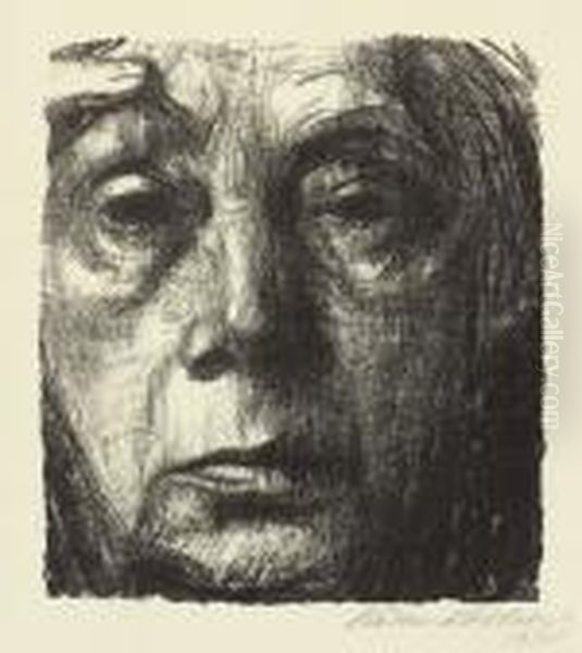 Selbstbildnis Oil Painting by Kathe Kollwitz