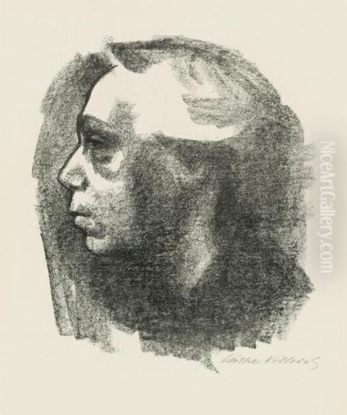 Selbstbildnis Oil Painting by Kathe Kollwitz