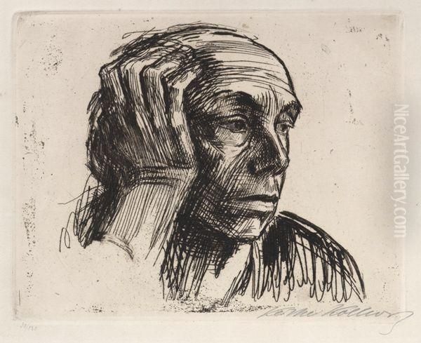 Selbstbildnis Oil Painting by Kathe Kollwitz