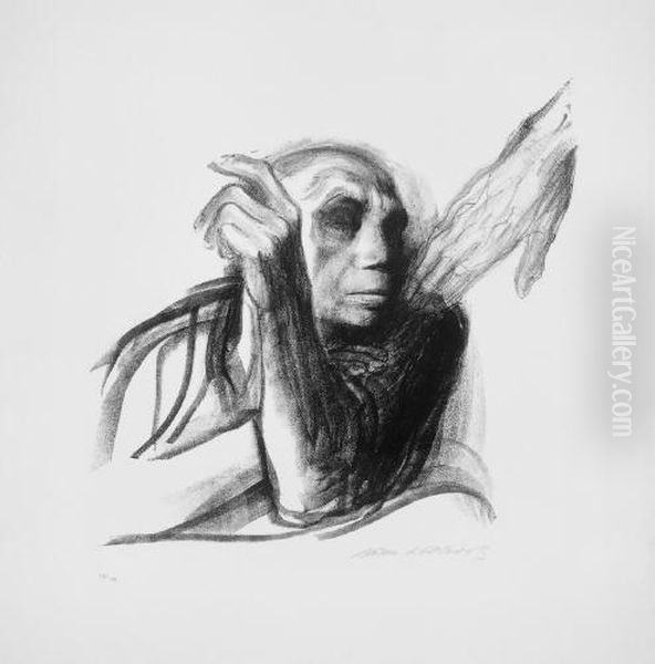 Ruf Des Todes Oil Painting by Kathe Kollwitz