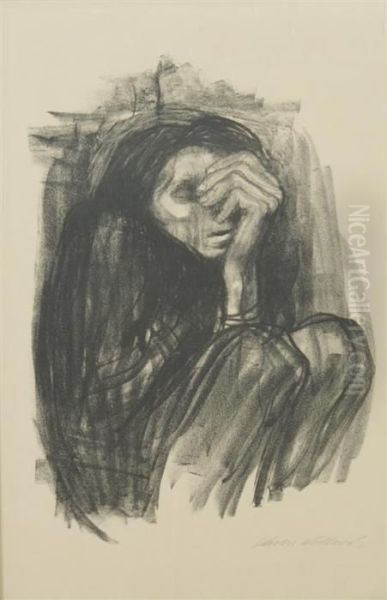 Tod Auf Der Landstrasse Oil Painting by Kathe Kollwitz