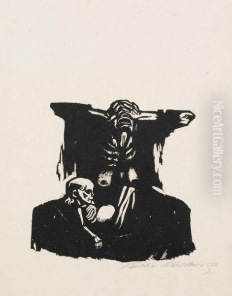 Hunger Oil Painting by Kathe Kollwitz