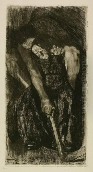 Inspiration Oil Painting by Kathe Kollwitz