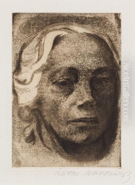 Selbstbildnis Oil Painting by Kathe Kollwitz